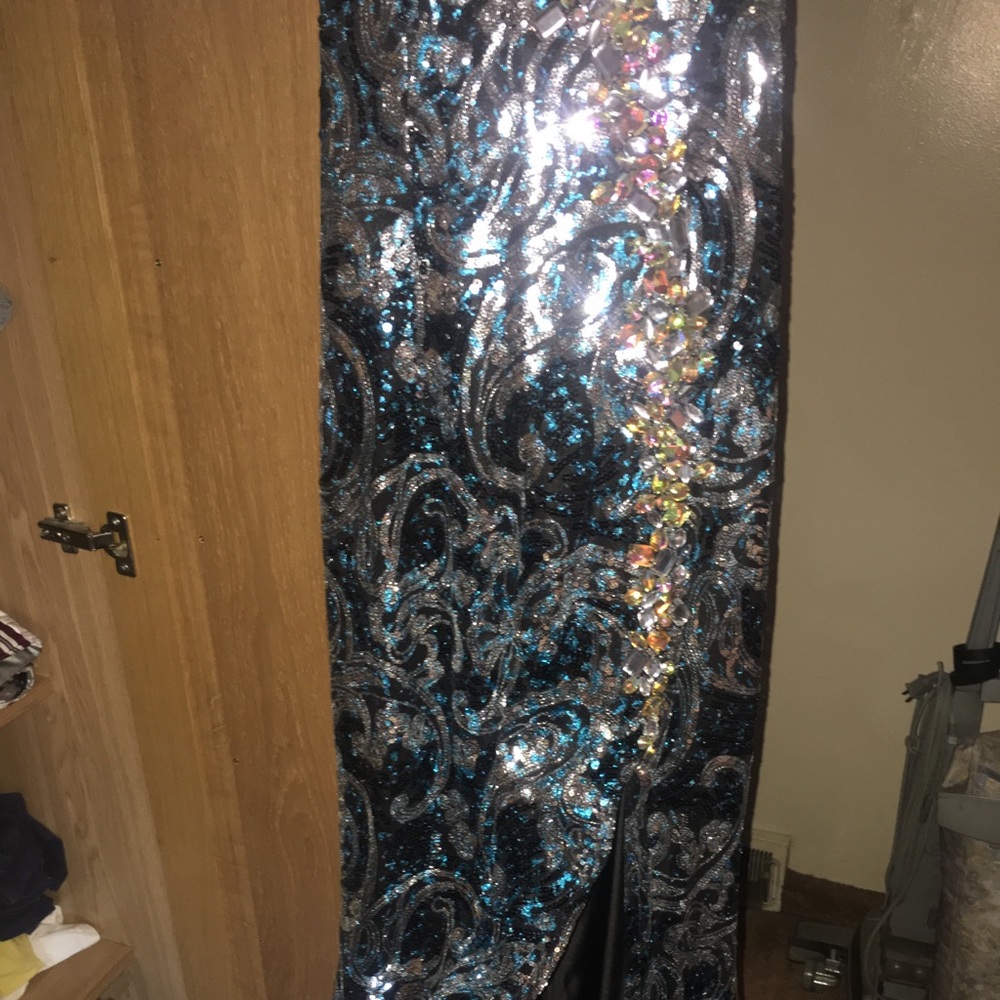 Strapless prom dress